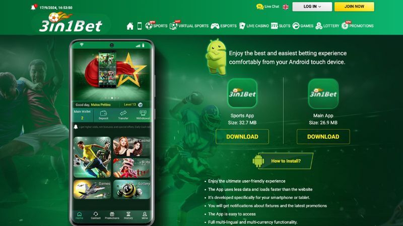 Đánh giá tổng quan về app 3in1bet Đánh giá tổng quan về app 3in1bet
