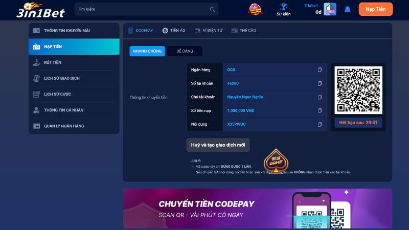 Giao Dịch Bảo Mật, Nhanh Chóng, An Toàn Tại 3in1bet Giao Dịch Bảo Mật, Nhanh Chóng, An Toàn Tại 3in1bet